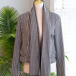 Cabi #3905 Houndstooth Shawl & Blazer // Jacket Size M w/shoulder pads